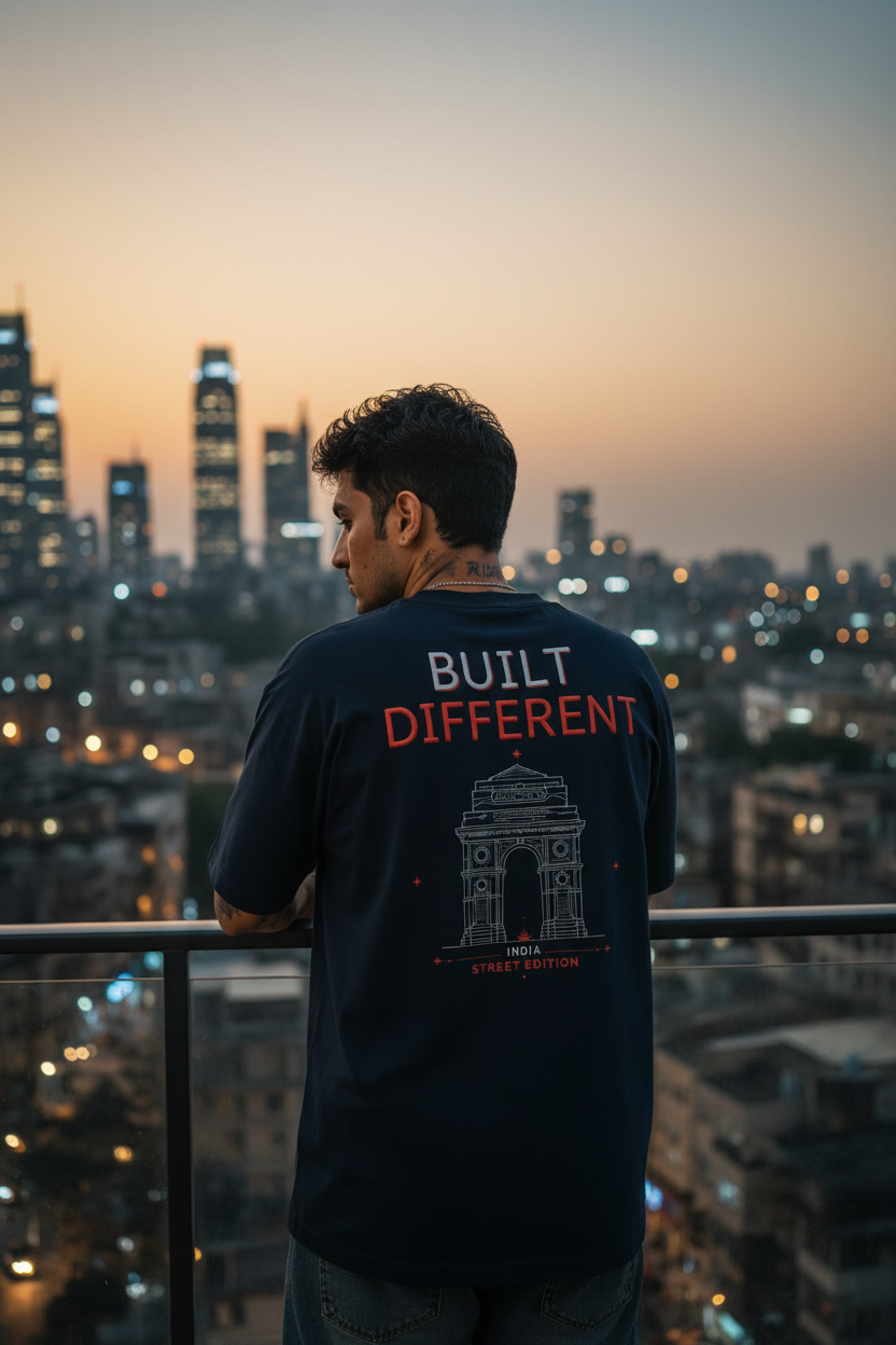 Built Different | 240 GSM Heavyweight Unisex Oversized T-Shirt